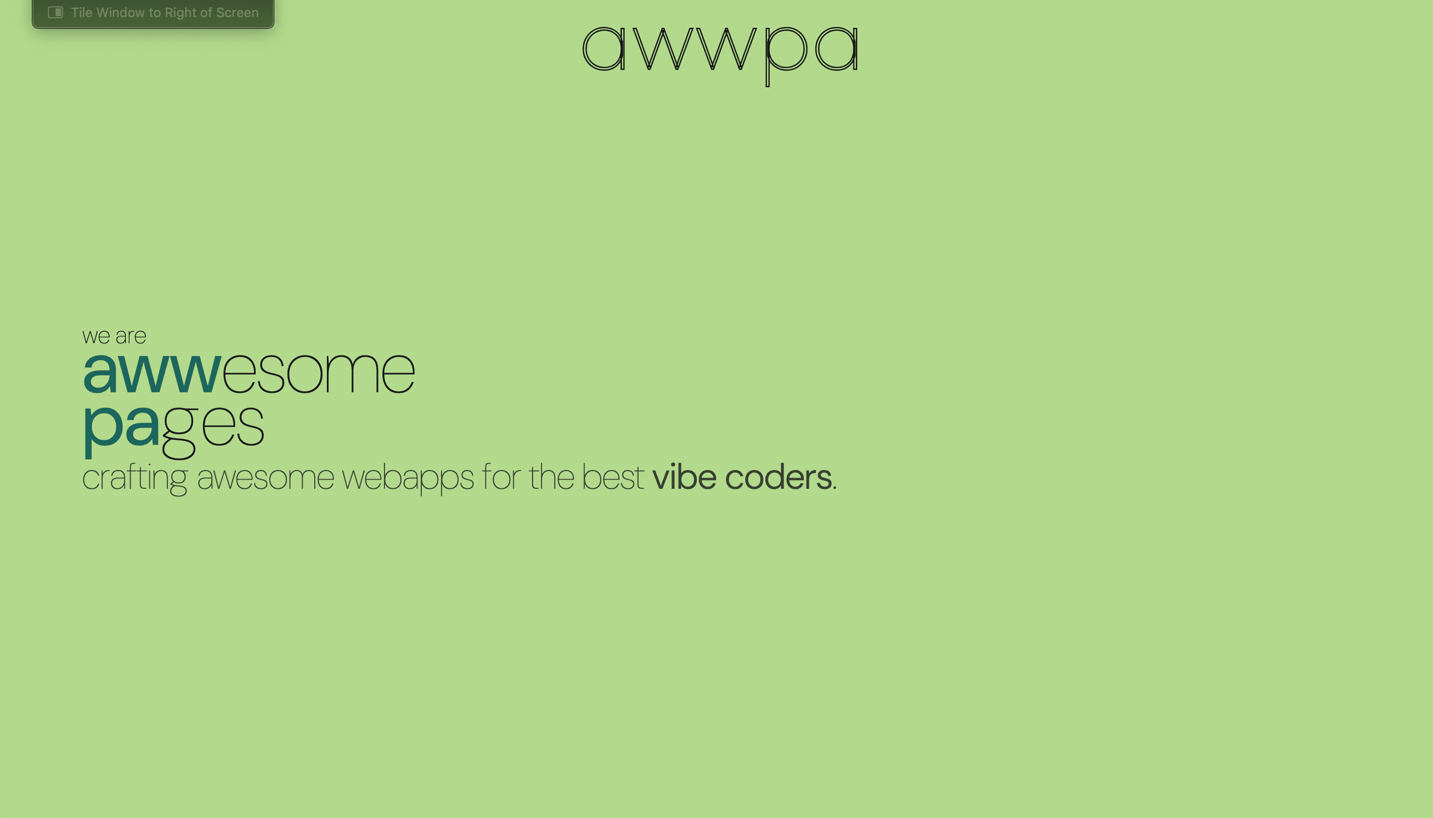 Thumbnail of awwpa home page